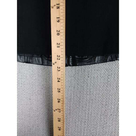 Wilsons Vintage Maxima Leather Vest Womens Large Black Zip Moto Stretch Back - Picture 11 of 12